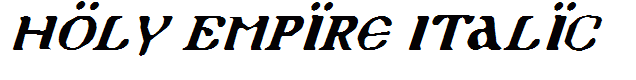 Holy Empire Italic