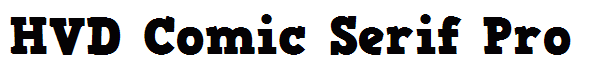 HVD Comic Serif Pro