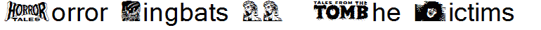 Horror Dingbats II  The Victims