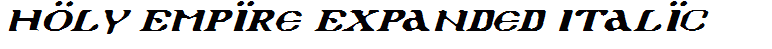 Holy Empire Expanded Italic
