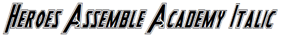 Heroes Assemble Academy Italic