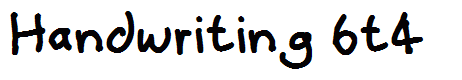 Handwriting 6t4