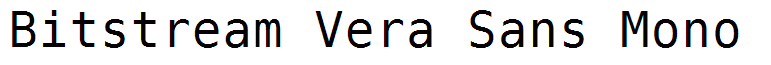 Bitstream Vera Sans Mono