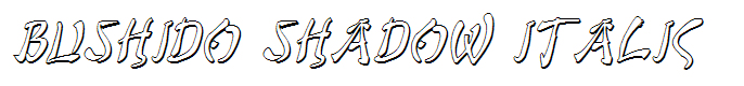 Bushido Shadow Italic