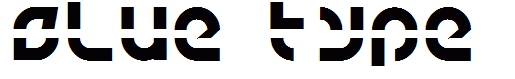 Blue type