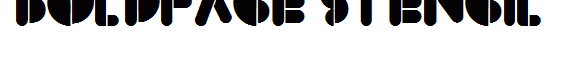 BoldFace Stencil