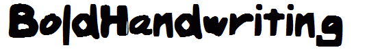 BoldHandwriting
