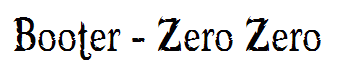Booter - Zero Zero