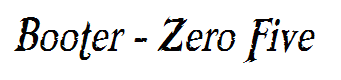 Booter - Zero Five