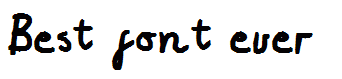 Best font ever