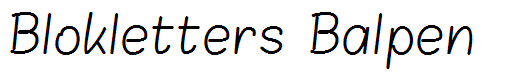 Blokletters Balpen