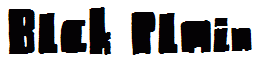 Blck Plain