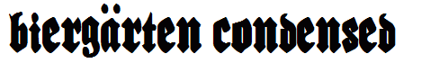 Bierg?rten Condensed