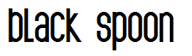 black spoon