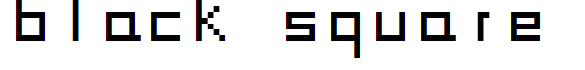 black square