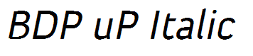 BDP uP Italic