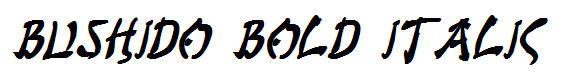Bushido Bold Italic