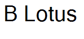 B Lotus