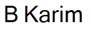 B Karim