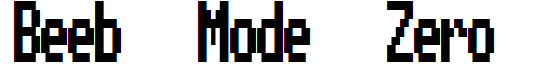 Beeb Mode Zero
