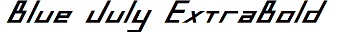 Blue July ExtraBold