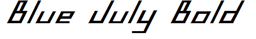 Blue July Bold