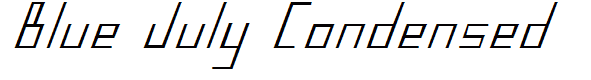 Blue July Condensed