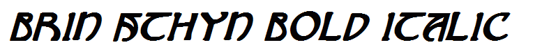 Brin Athyn Bold Italic