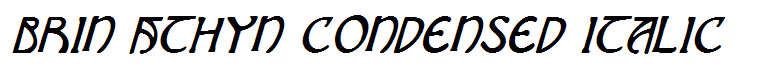 Brin Athyn Condensed Italic