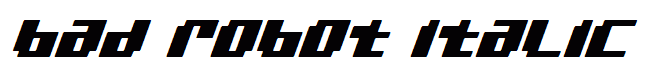 bad robot italic