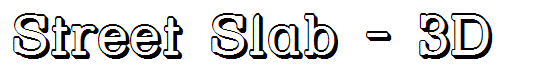 Street Slab - 3D