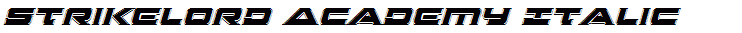 Strikelord Academy Italic