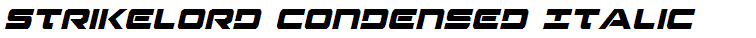 Strikelord Condensed Italic