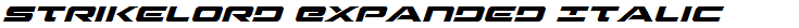 Strikelord Expanded Italic