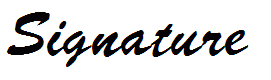 Signature