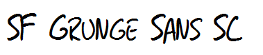 SF Grunge Sans SC