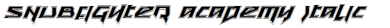 Snubfighter Academy Italic