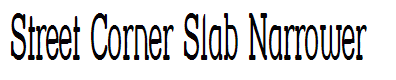 Street Corner Slab Narrower