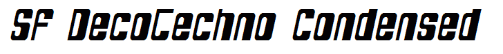 SF DecoTechno Condensed