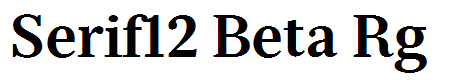 Serif12 Beta Rg