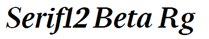 Serif12 Beta Rg