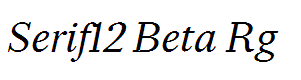 Serif12 Beta Rg