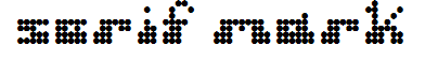 serif mark