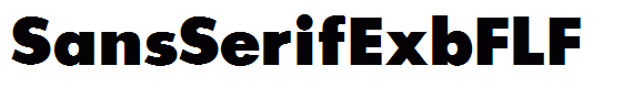SansSerifExbFLF