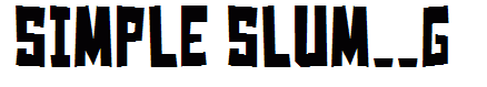 Simple Slum__G