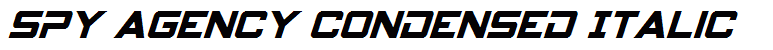 Spy Agency Condensed Italic