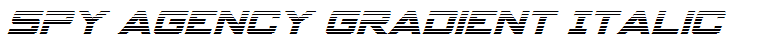 Spy Agency Gradient Italic