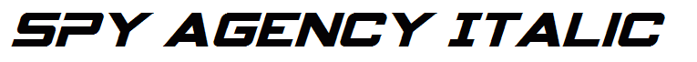 Spy Agency Italic