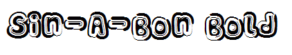 Sin-A-Bon Bold
