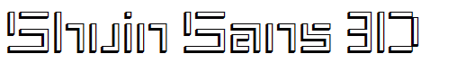 Shuin Sans 3D